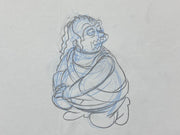 The Simpsons - Original drawing of Jeff Albertson (Comic Book Guy) - (Episode: My Big Fat Geek Wedding, 2004)